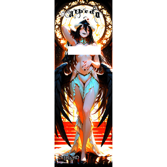 Albedo R18 | Overlord | Long Wall Scroll 50x150cm | Satin Weave Fabric