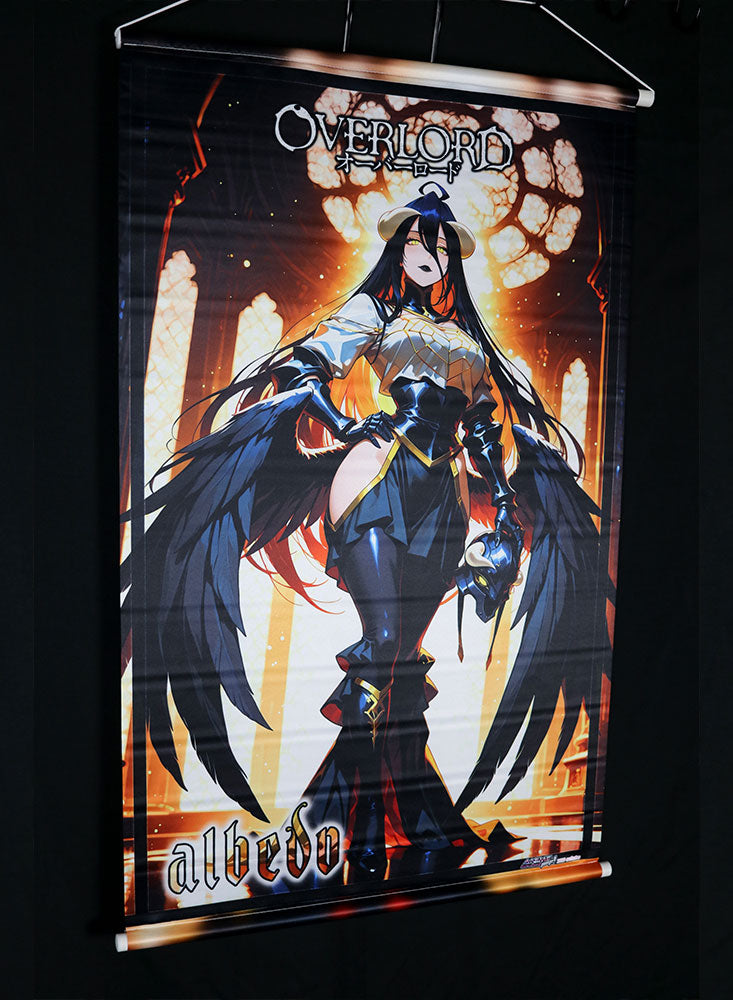 Albedo Wall Scroll002 50x80cm – Overlord Anime Poster | Satin Weave Fabric Scroll