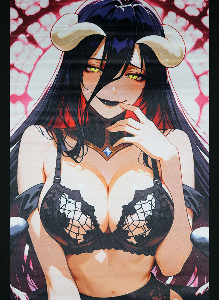 Albedo Wall Scroll003 50x80cm – Overlord Anime Poster | Satin Weave Fabric