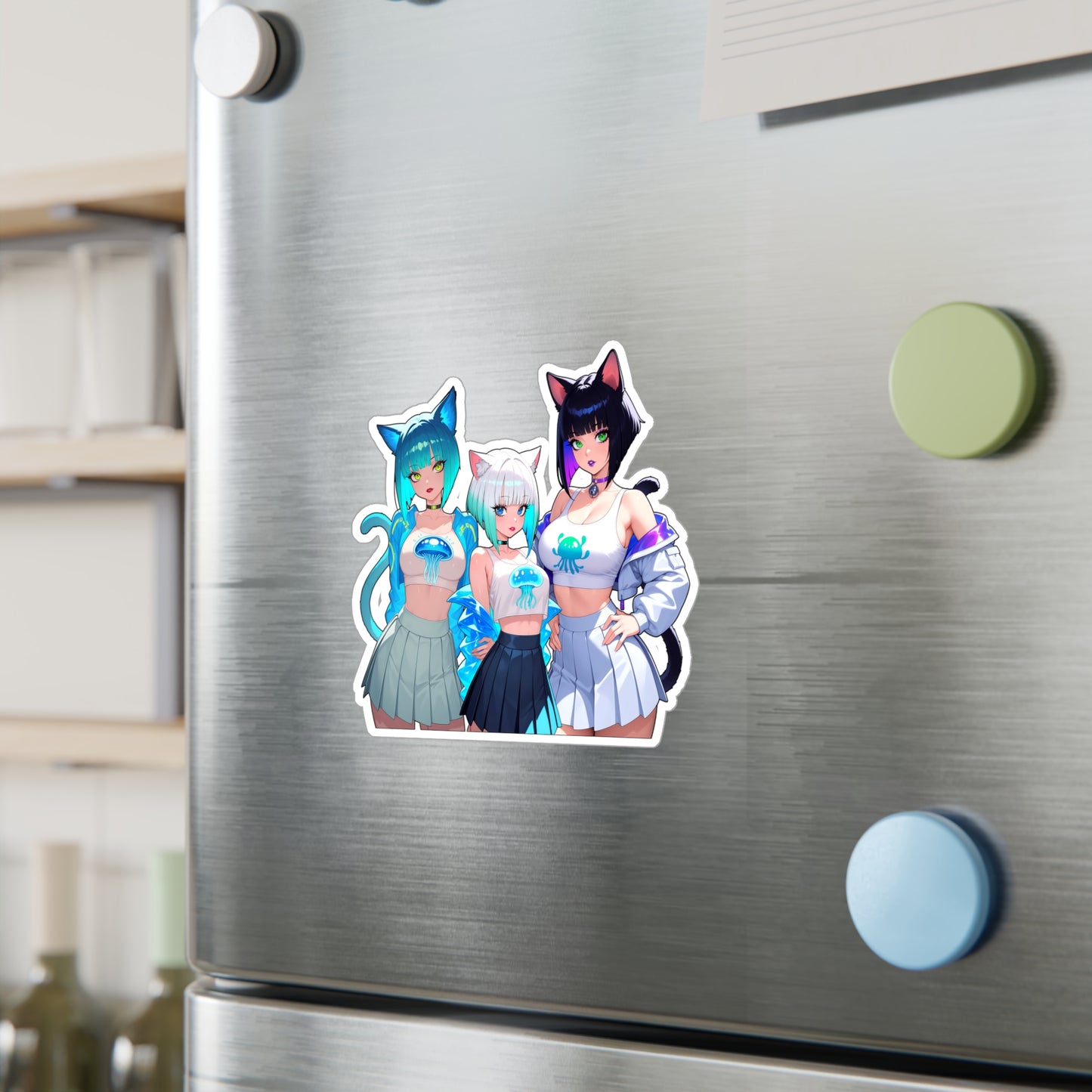 Cat Girls001 - Kiss-Cut Vinyl Decals