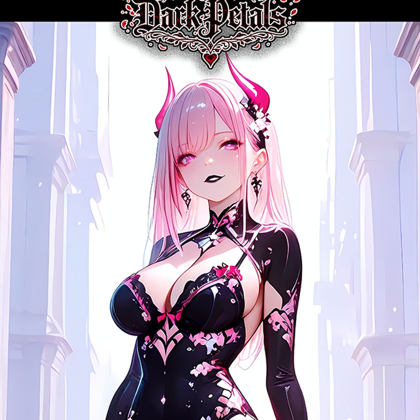 Dark Petals | Belladonna | Wall Scroll 50x80cm Satin Weave | Anime Art Print - AdehnoryGifts