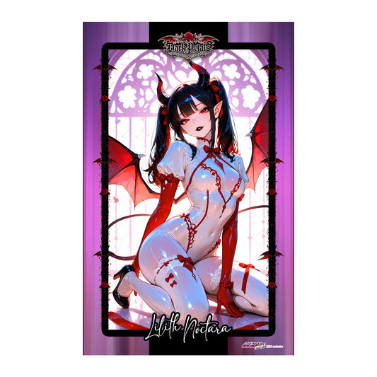 Dark Petals | Lilith | Wall Scroll 50x80cm Satin Weave | Anime Art Print - AdehnoryGifts