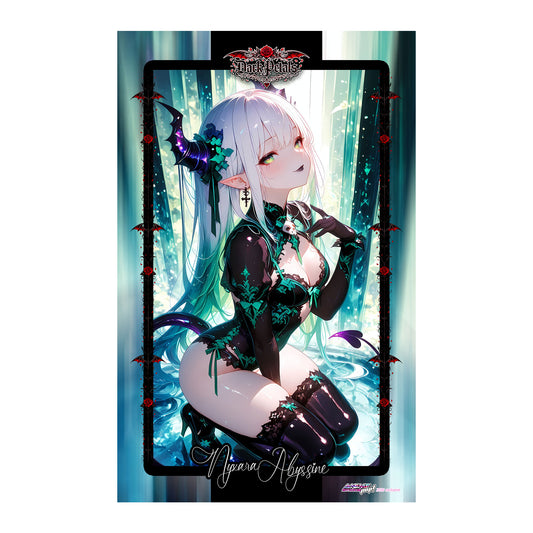 Dark Petals | Nyxara | Wall Scroll 50x80cm Satin Weave | Anime Art Print - AdehnoryGifts