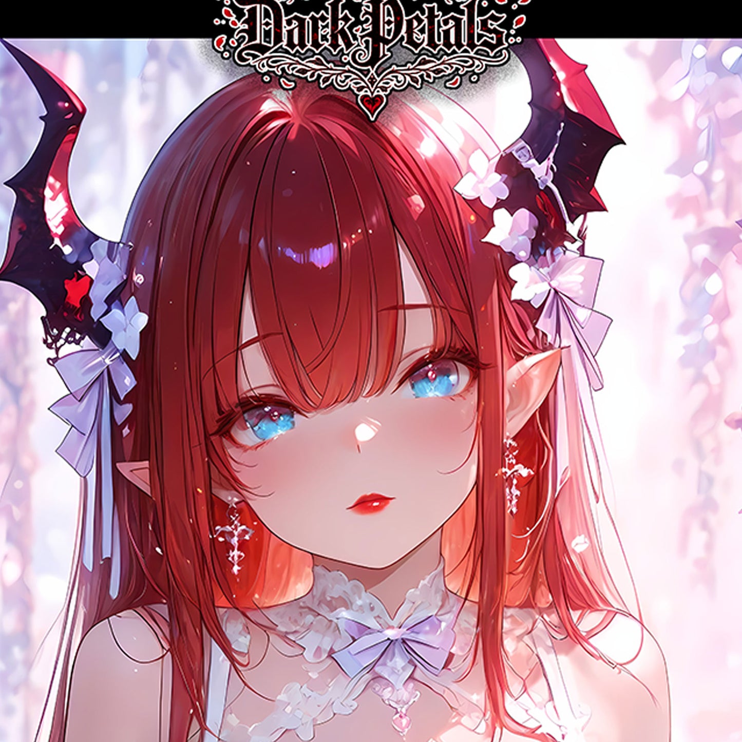 Dark Petals | Rin | Wall Scroll 50x80cm Satin Weave | Anime Art Print - AdehnoryGifts