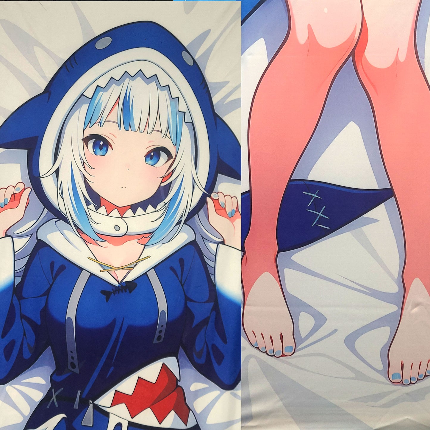 Gawr Gura Ver01 | Vtuber Waifu | Dakimakura (Body Pillowcase)