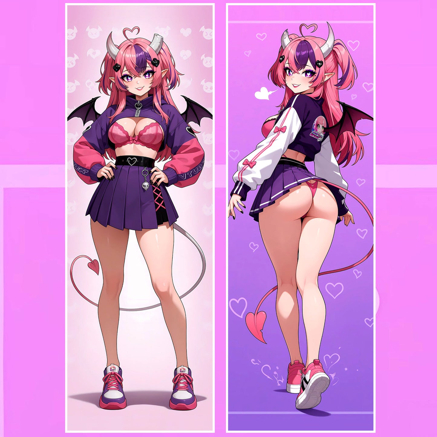 IronMouse | Vtuber Waifu | Dakimakura (Body Pillowcase)