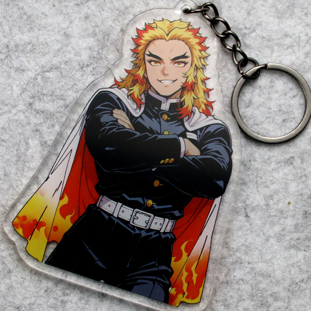 Kyojuro | Demon Slayer - Acrylic Keychain – 3.5” - AdehnoryGifts
