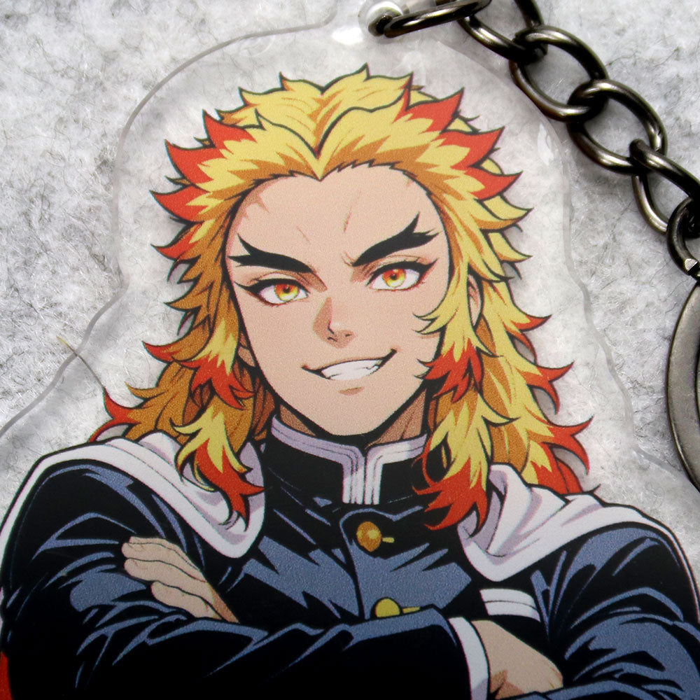 Kyojuro | Demon Slayer - Acrylic Keychain – 3.5” - AdehnoryGifts