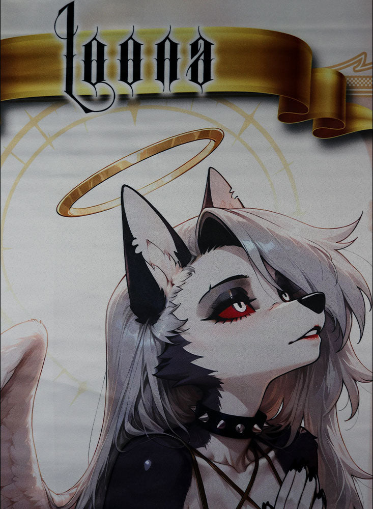 Loona Angel Wall Scroll 50x80cm | Satin Weave Anime Fan Art Print