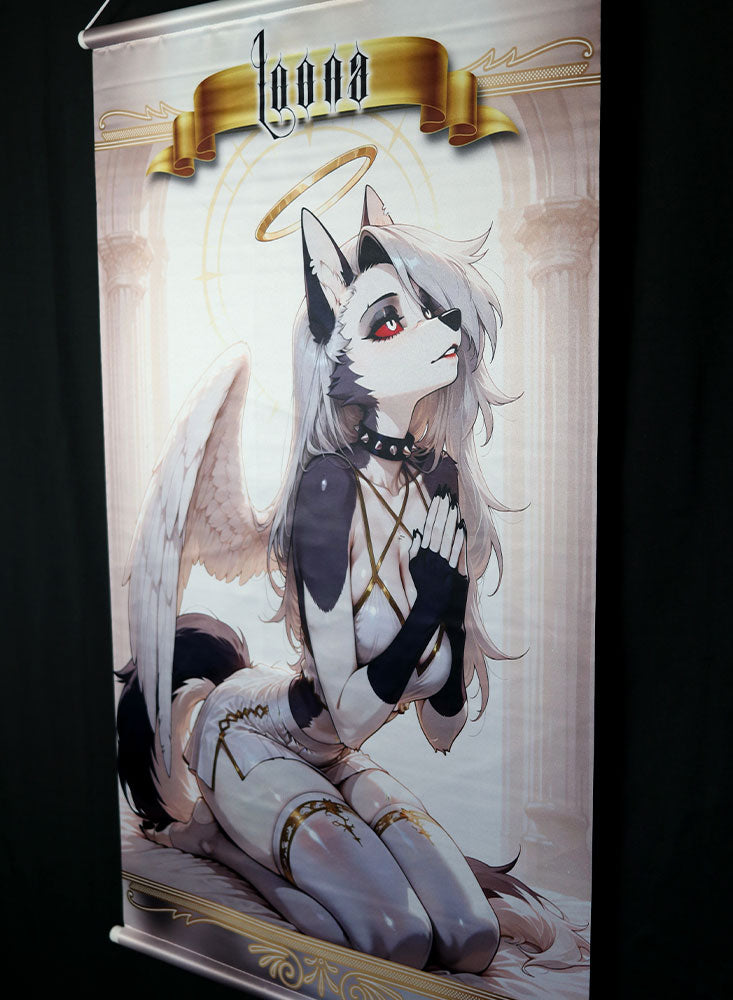 Loona Angel Wall Scroll 50x80cm | Satin Weave Anime Fan Art Print