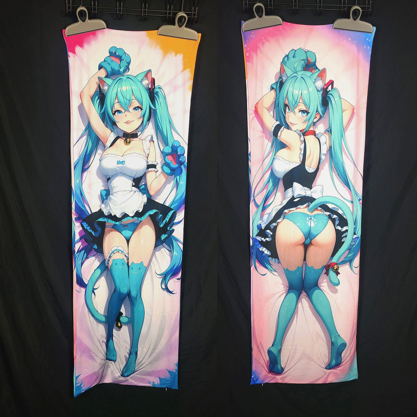 Hatsune Miku Neko | Vocaloid Waifu Dakimakura (Body Pillowcase)