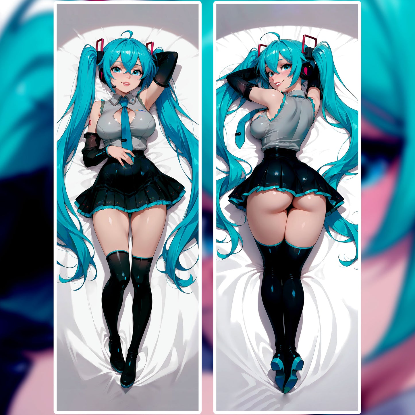 Hatsune Miku | Vocaloid Waifu Dakimakura (Body Pillowcase)