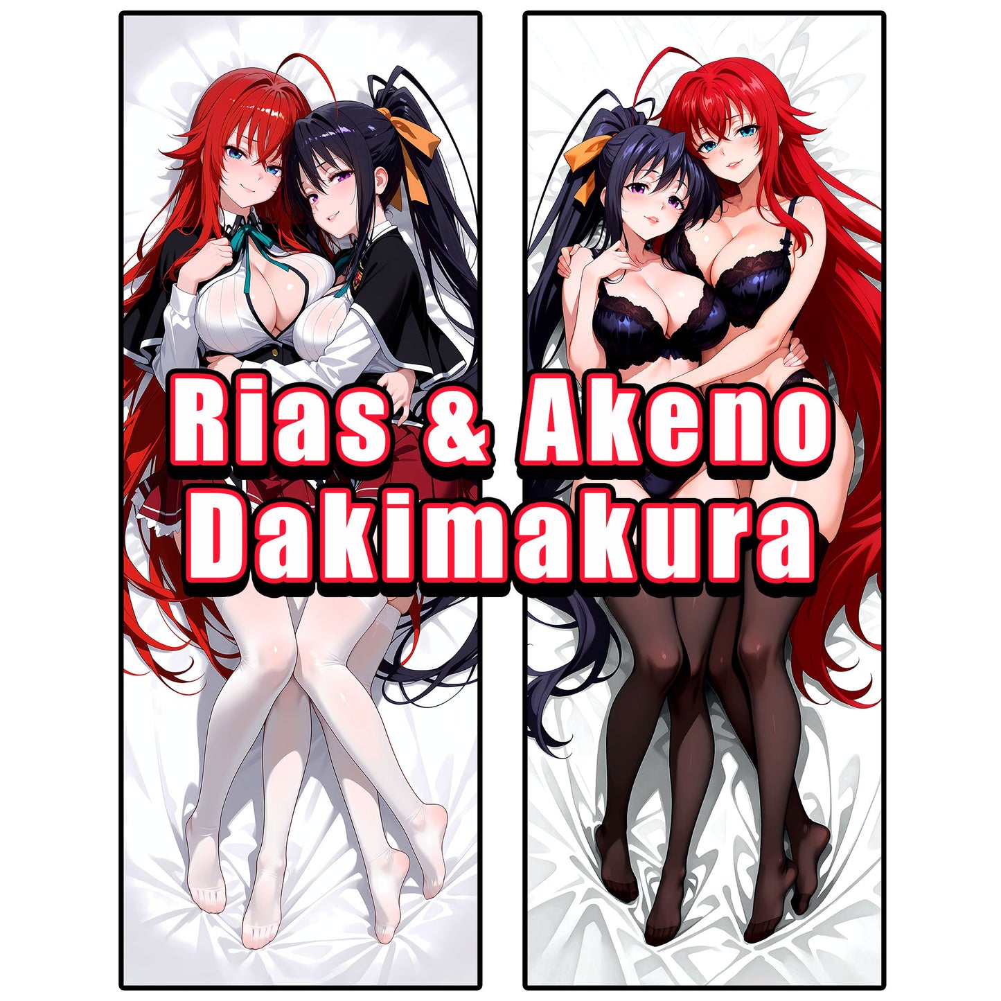 Rias & Akeno | High School DXD | Anime Dakimakura (Body Pillowcase) - AdehnoryGifts