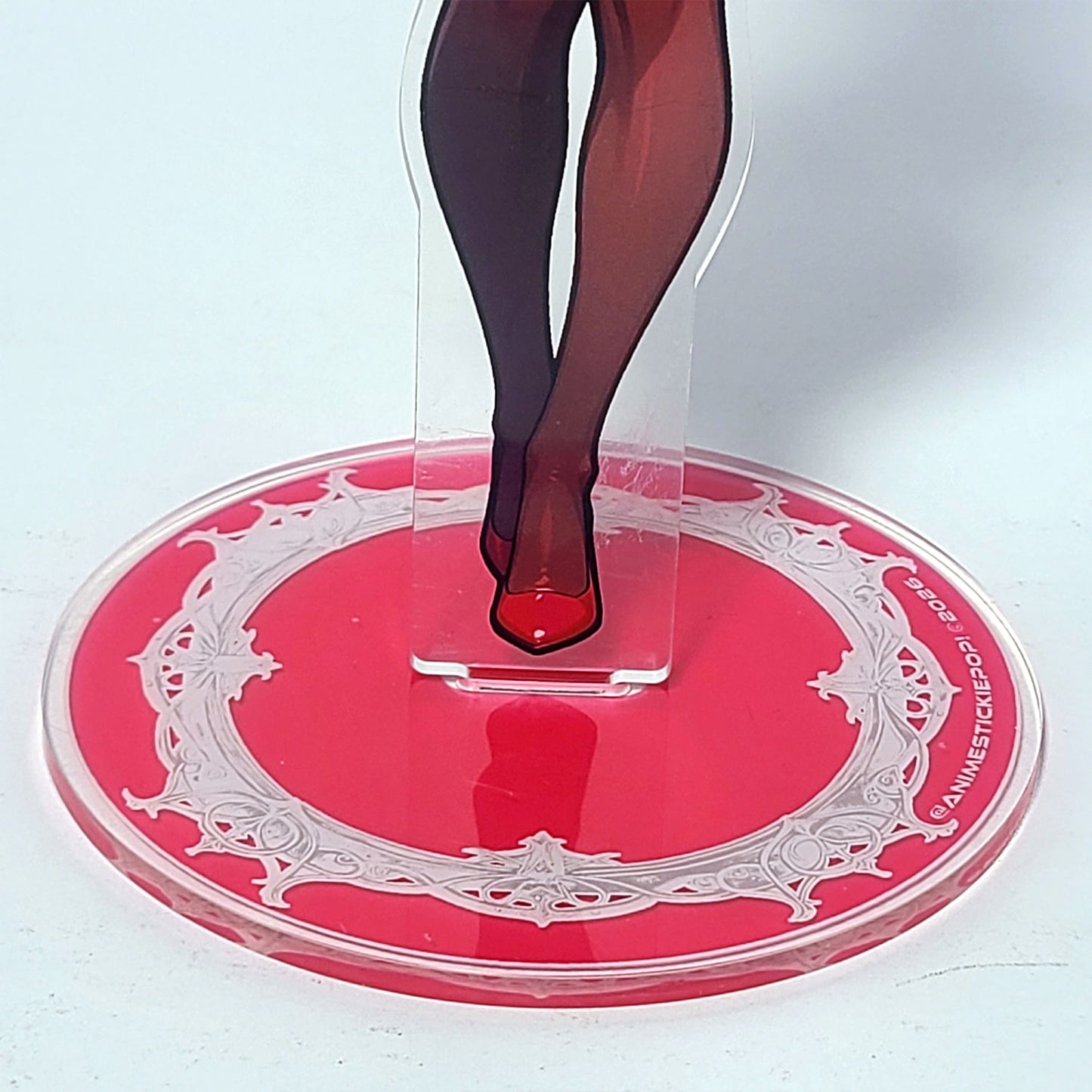 Super Sonico Bunny Girl Acrylic Standee 25cm Double-Sided Figure 3mm Acrylic Pink Base - AdehnoryGifts