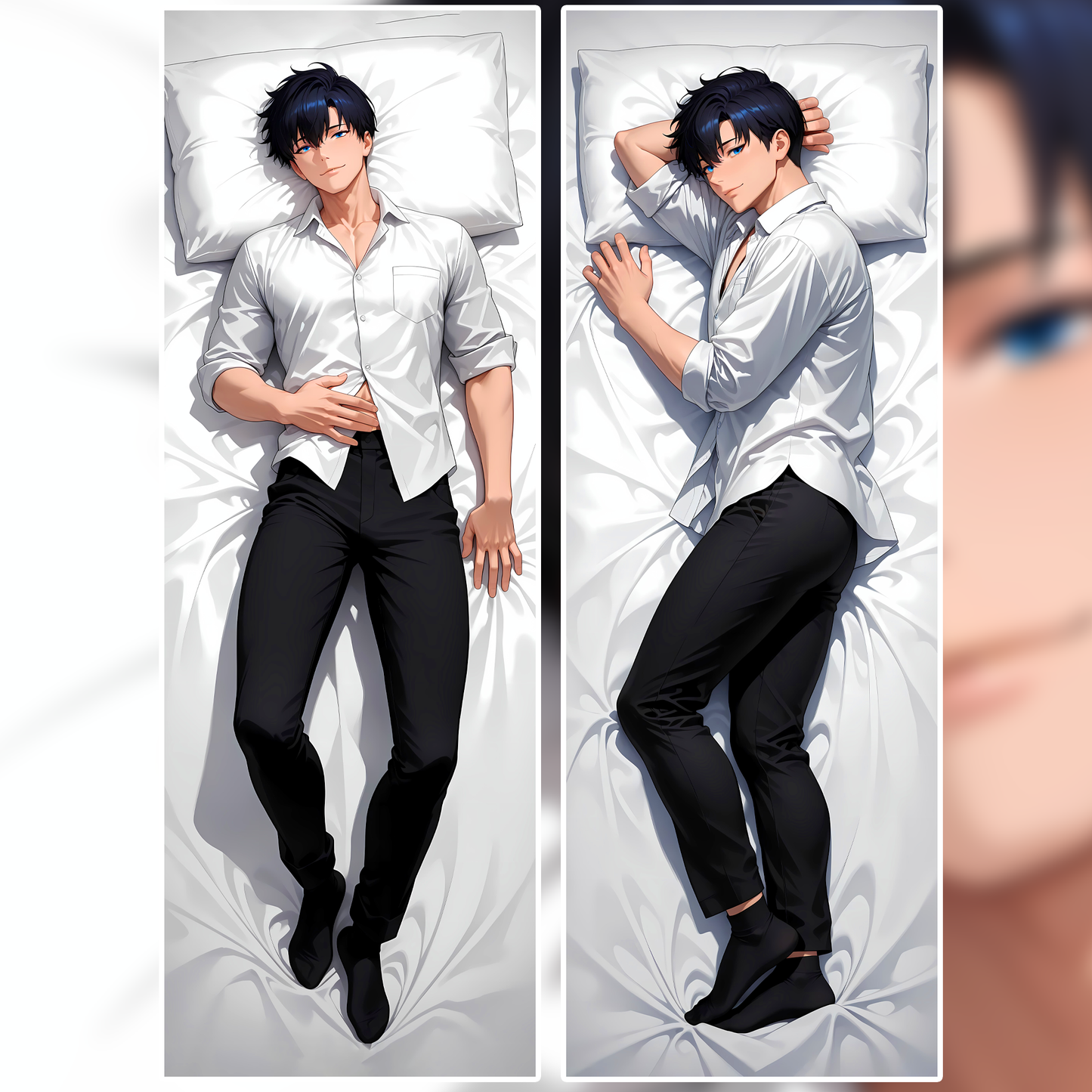 Sung Jin-Woo Ver01 | Solo Leveling Husbando Dakimakura (Body Pillowcase)