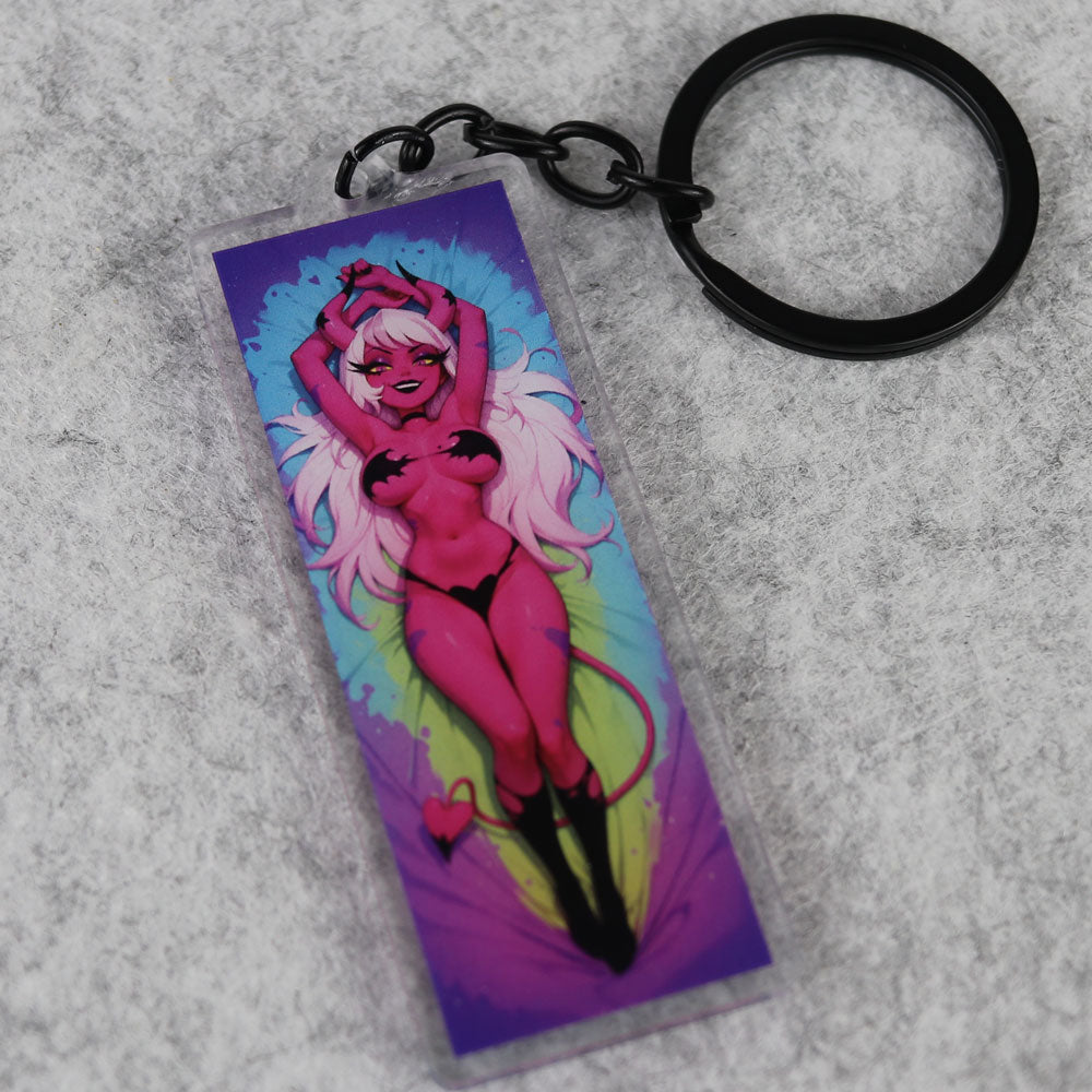 Verosika Mayday Anime Acrylic Dakimakura Keychain – 3” Double-Sided Fan Art Charm