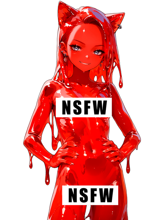 Window Decals1376 - Slime Girl - NSFW - Kiss-Cut Stickers