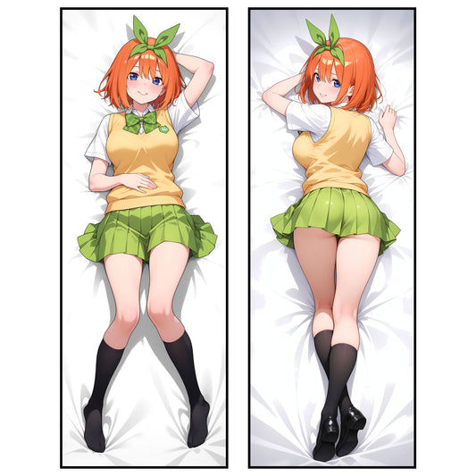 Yotsuba Nakano Ver001 | School Uniform Waifu | Quintessential Quintuplets Dakimakura (Body Pillowcase)