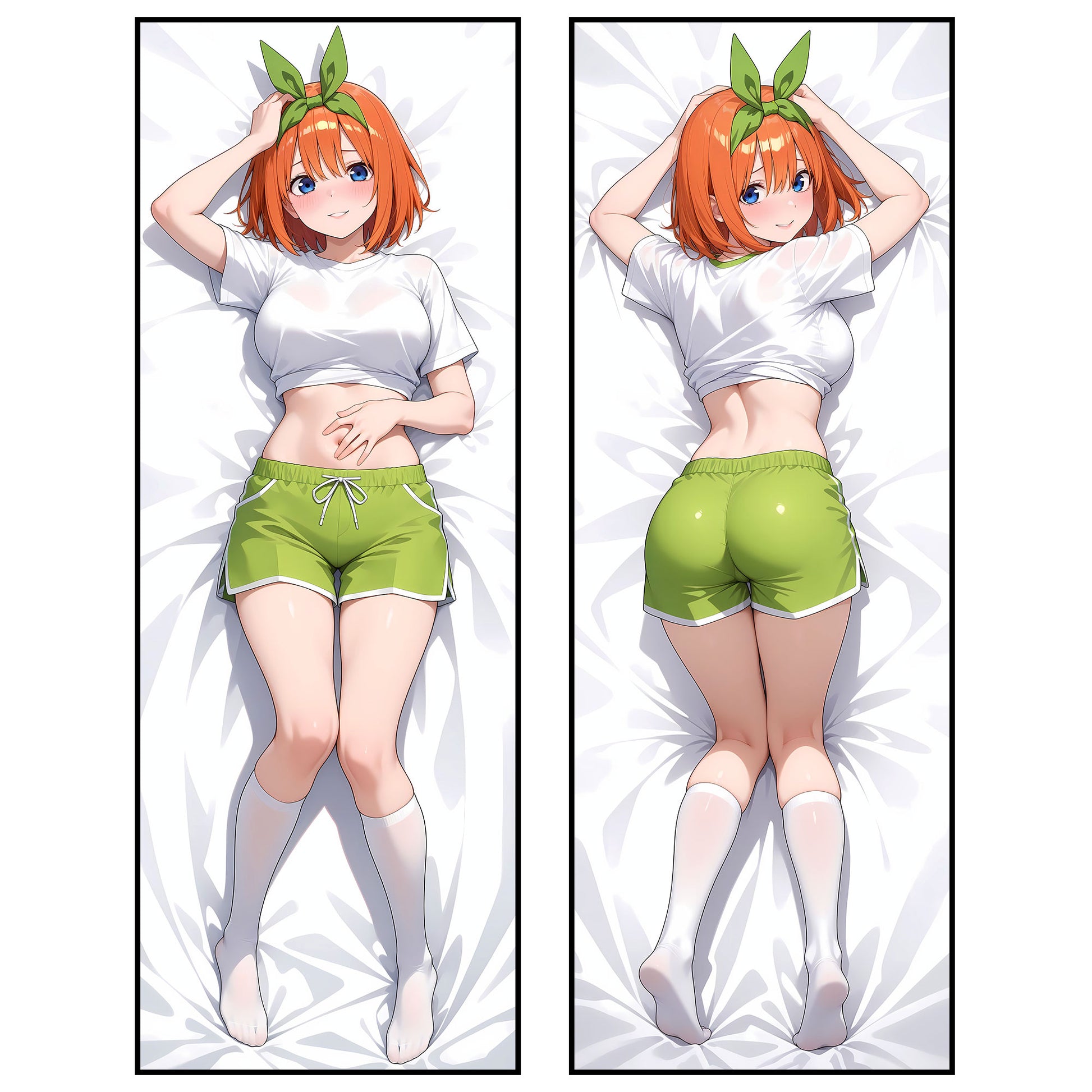 Yotsuba Nakano Ver002 | Casual Lounge Waifu | Quintessential Quintuplets Dakimakura (Body Pillowcase) - AdehnoryGifts