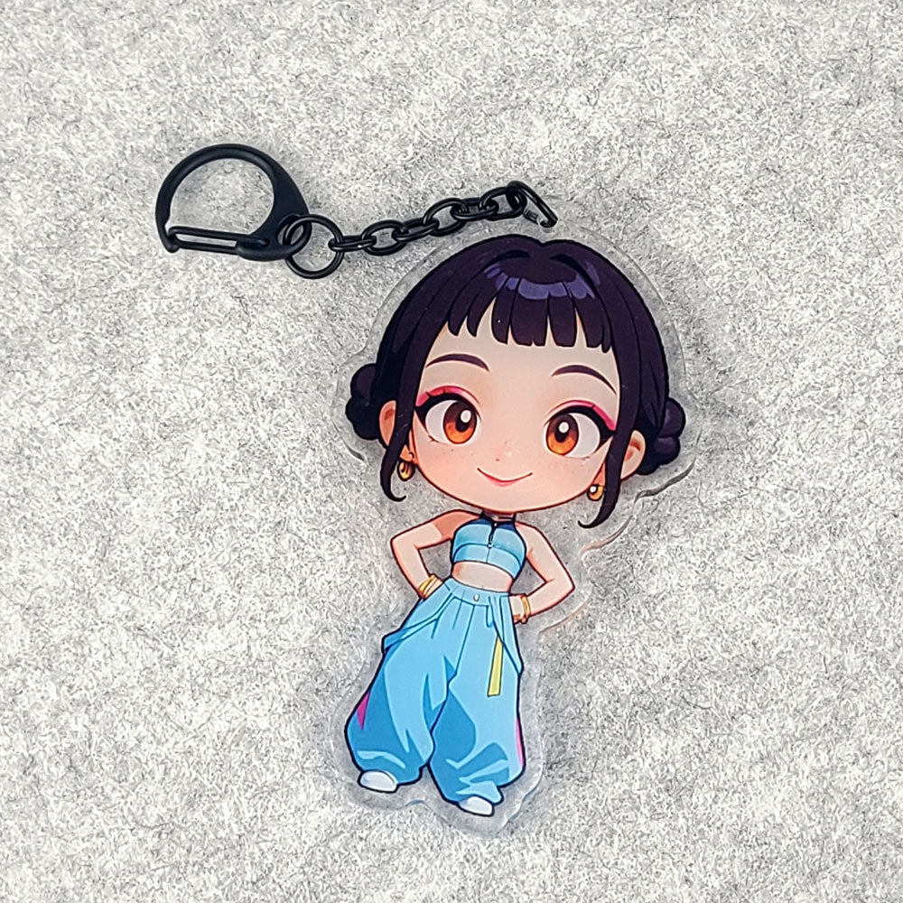 Demon Hunters Zoey - Chibi Acrylic Keychain – 3.5” KPOP: