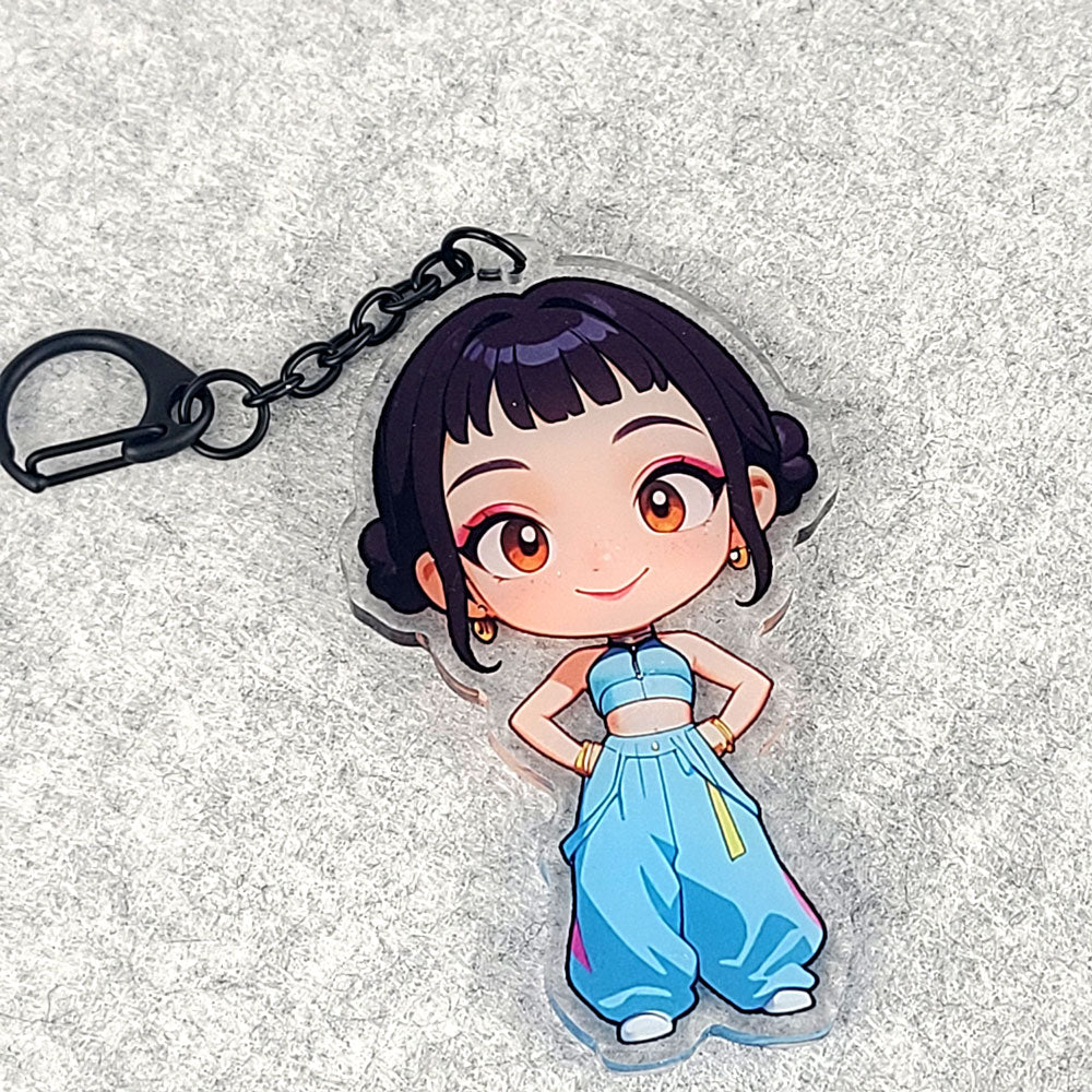 Demon Hunters Zoey - Chibi Acrylic Keychain – 3.5” KPOP: