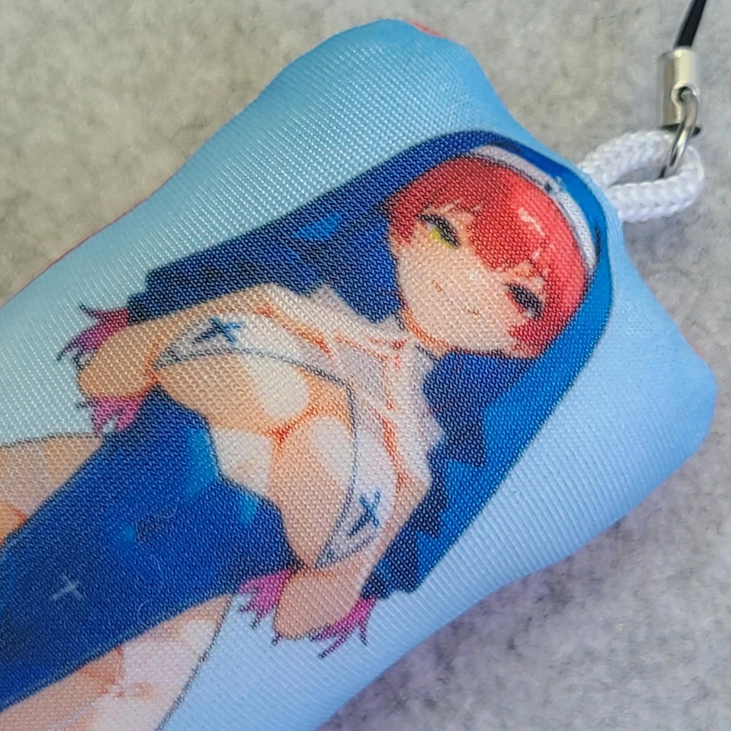 Marine Houshou Mini Dakimakura Keychain: Pirate Captain & Nun Plush Charm - AdehnoryGifts