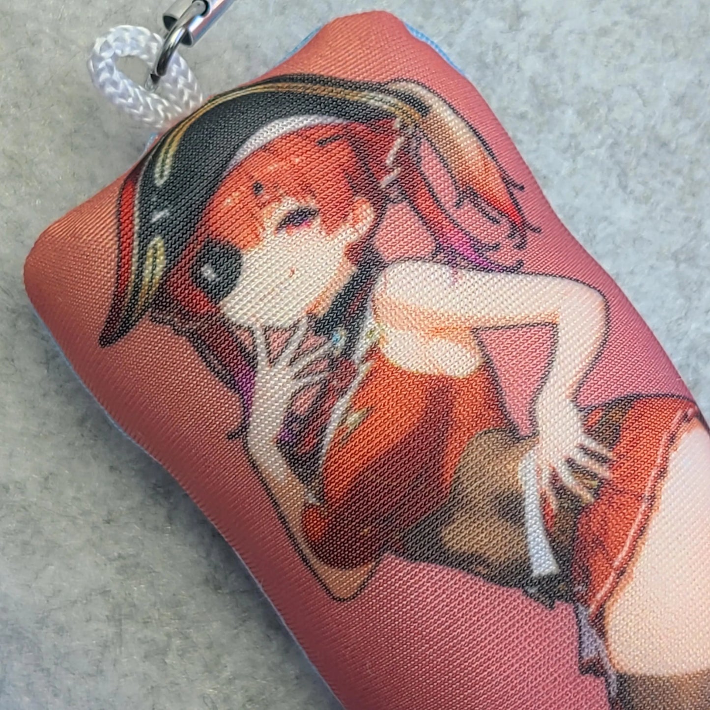 Marine Houshou Mini Dakimakura Keychain: Pirate Captain & Nun Plush Charm - AdehnoryGifts