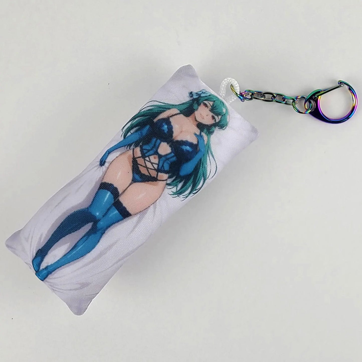 Magia Azure Mini Dakimakura Keychain: Anime Plush Bag Charm