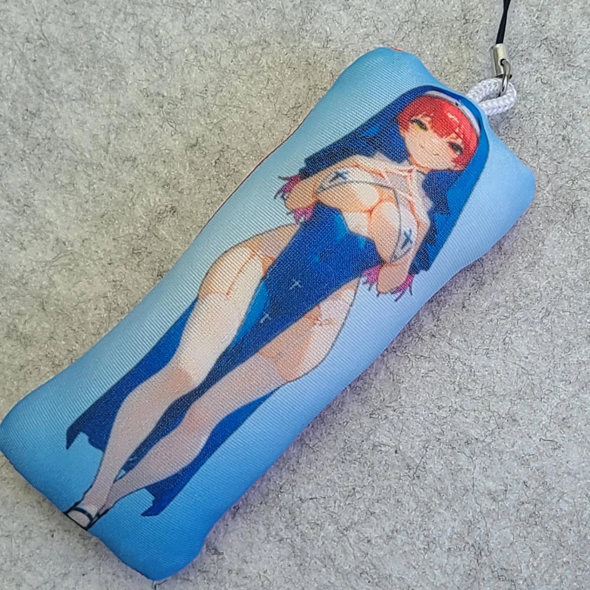 Marine Houshou Mini Dakimakura Keychain: Pirate Captain & Nun Plush Charm - AdehnoryGifts