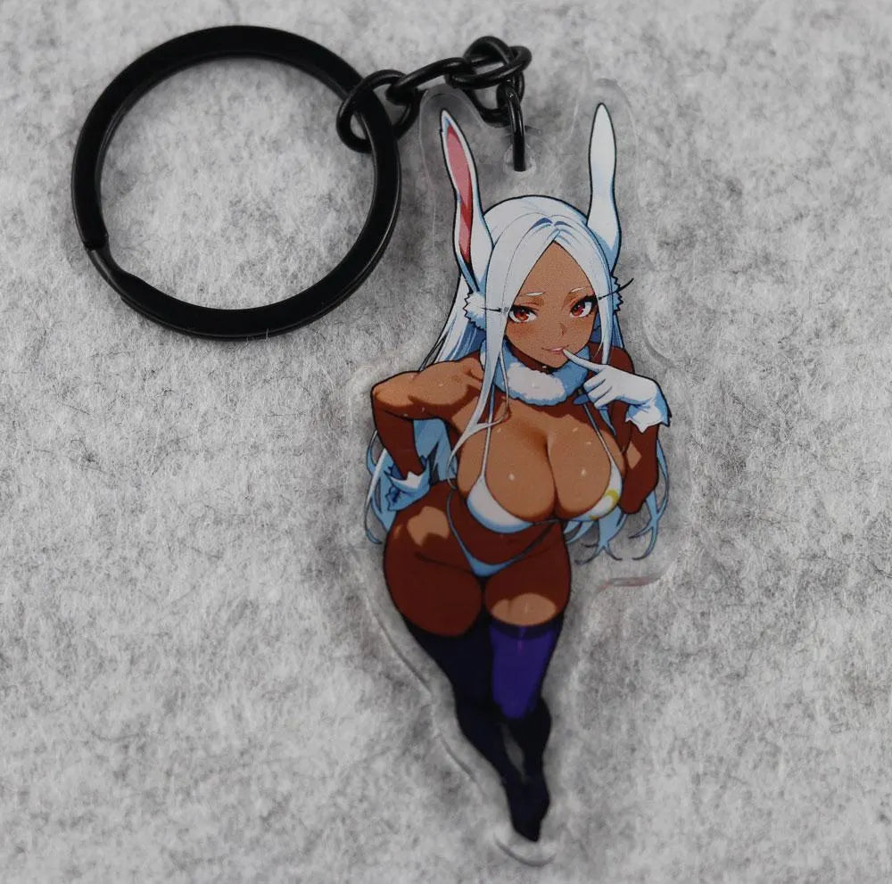 Mirko Anime Acrylic Keychain – 3” Double-Sided Fan Art Charm