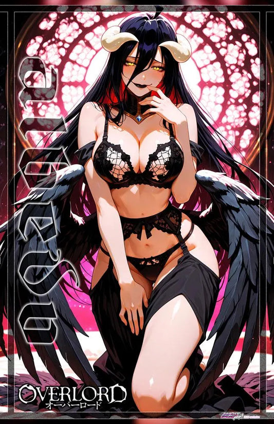 Albedo Wall Scroll003 50x80cm – Overlord Anime Poster | Satin Weave Fabric