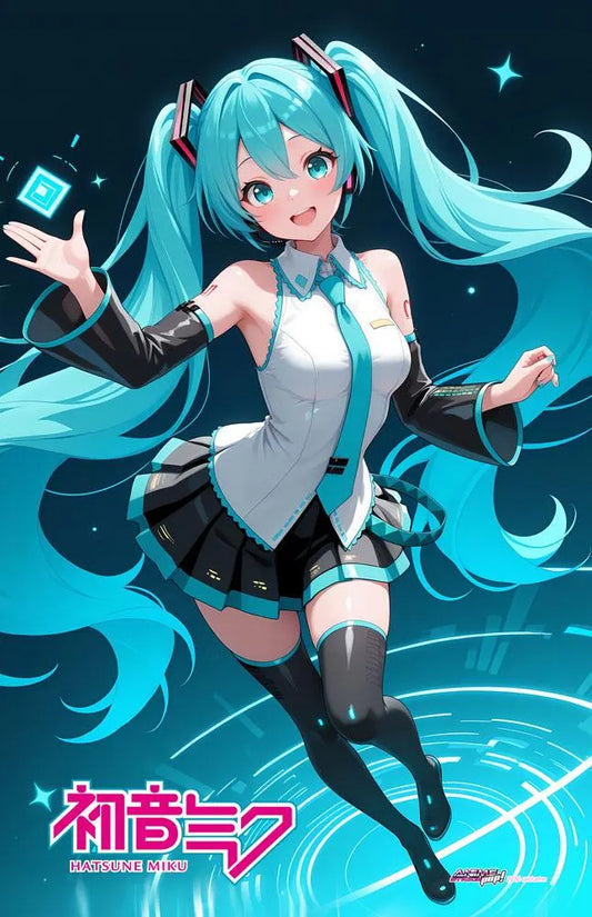 Hatsune Miku Wall Scroll 50x80cm – Vocaloid Anime Art