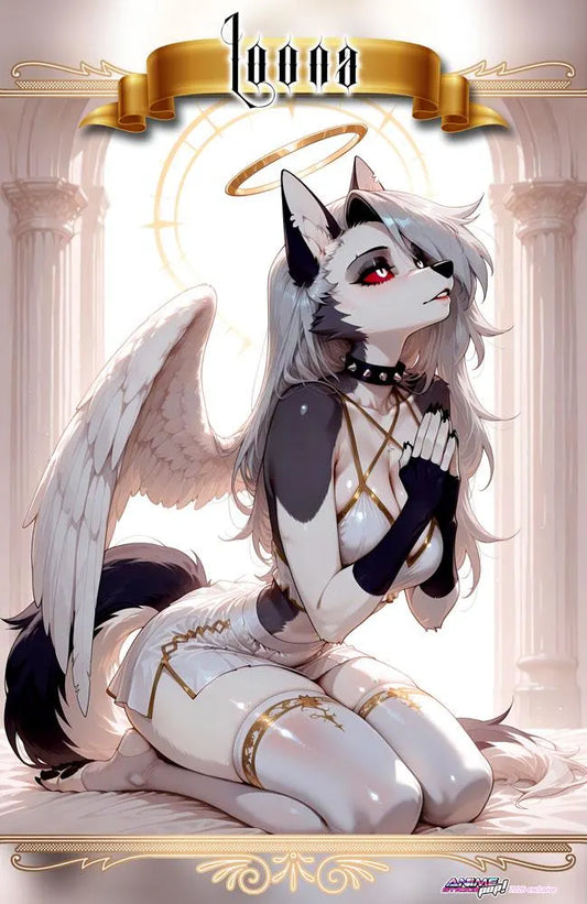 Loona Angel Wall Scroll 50x80cm | Satin Weave Anime Fan Art Print